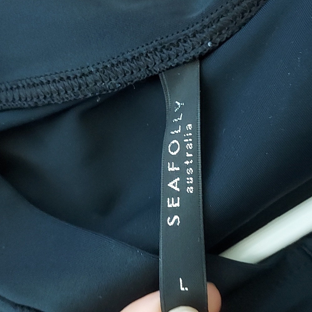 Seafolly Rash Guard Full Zip Swim Surf Top Short Sleeve - Picture 4 of 4